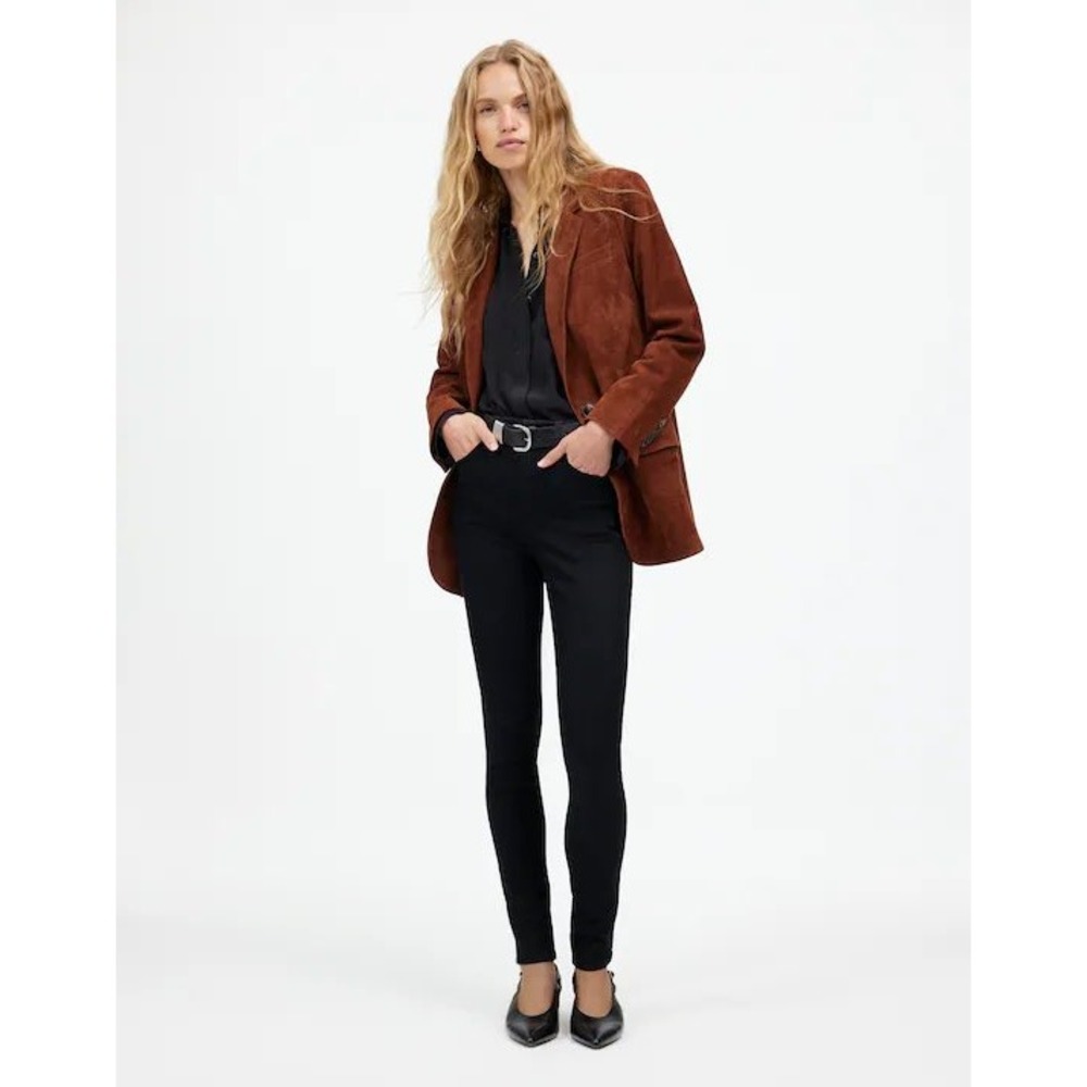 Madewell 9 High-Rise‎ Skinny Jeans Solid Black Pants Size 26